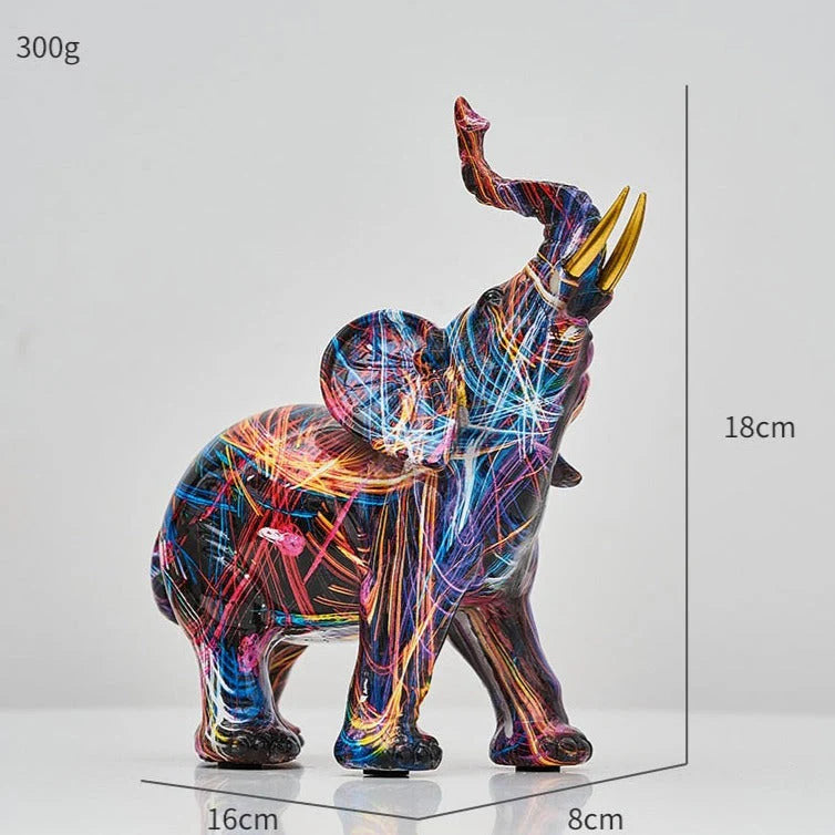 ArtZ® Elephant Nordic Painted Statue