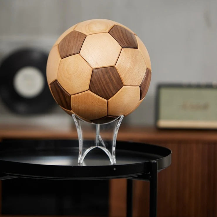 ArtZ® Wood Soccer Ball Sculpture