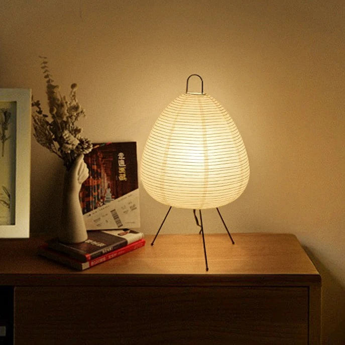 ArtZ® LED Japanese Rice Paper Table Lamp