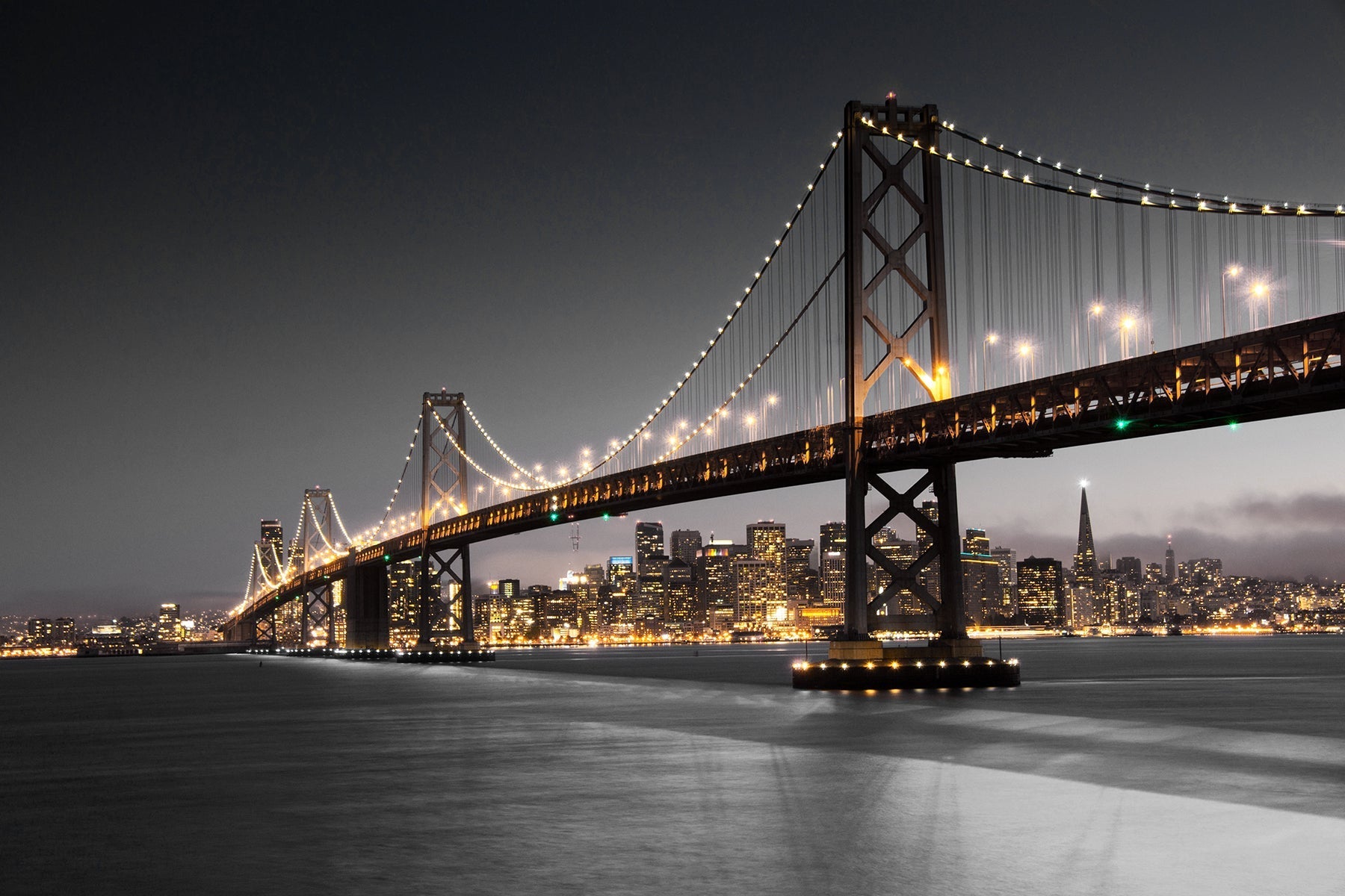 SF1374 - San Francisco Bridge Tempered Glass Wall Art - Walo Furniture (Chicago, Illinois)