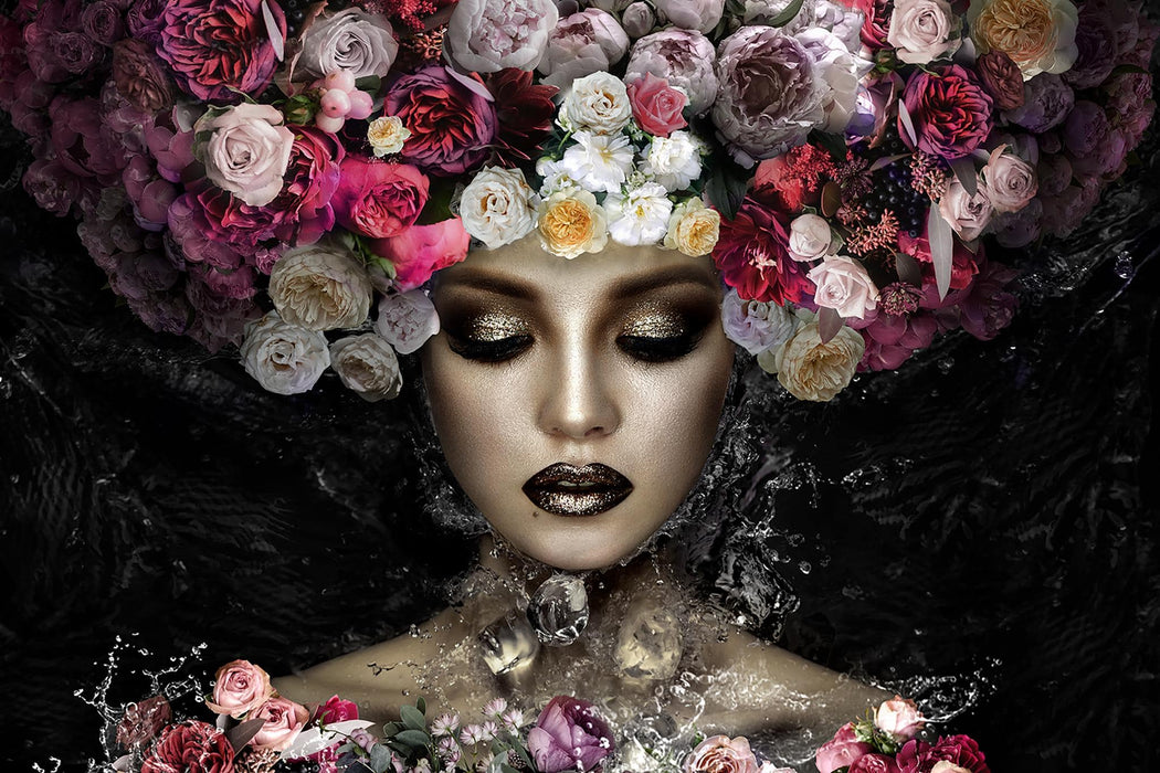 SF1534 Tempered Glass W/Foil – Aqua Floral