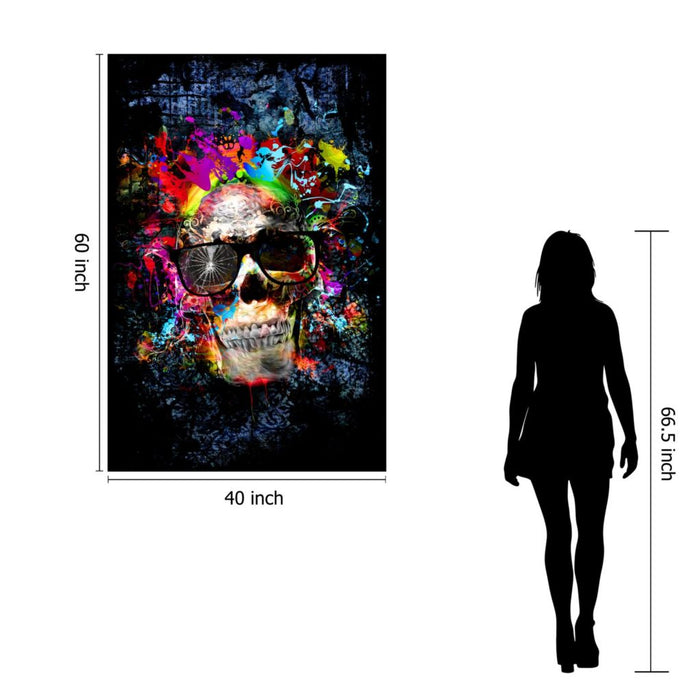 SF1608 Temp Glass w/Foil -Color me Skull