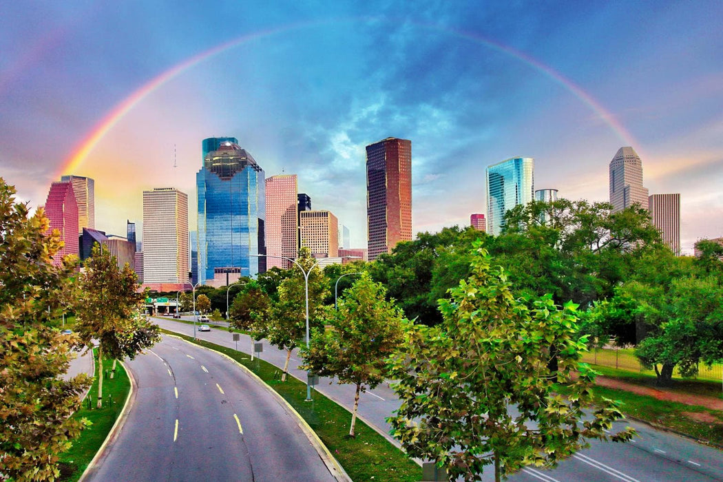 SF1846 Tempered Glass w/ Foil – Rainbow over Houston