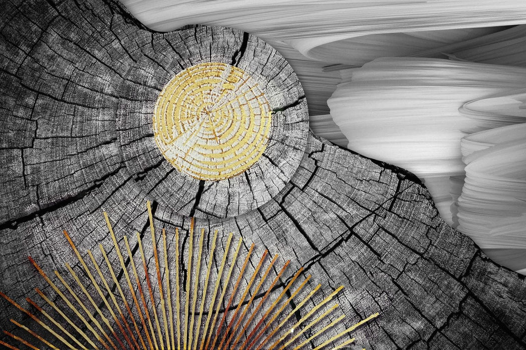 SF1848 Tempered Glass w/ Foil – B&W with Gold Abstract