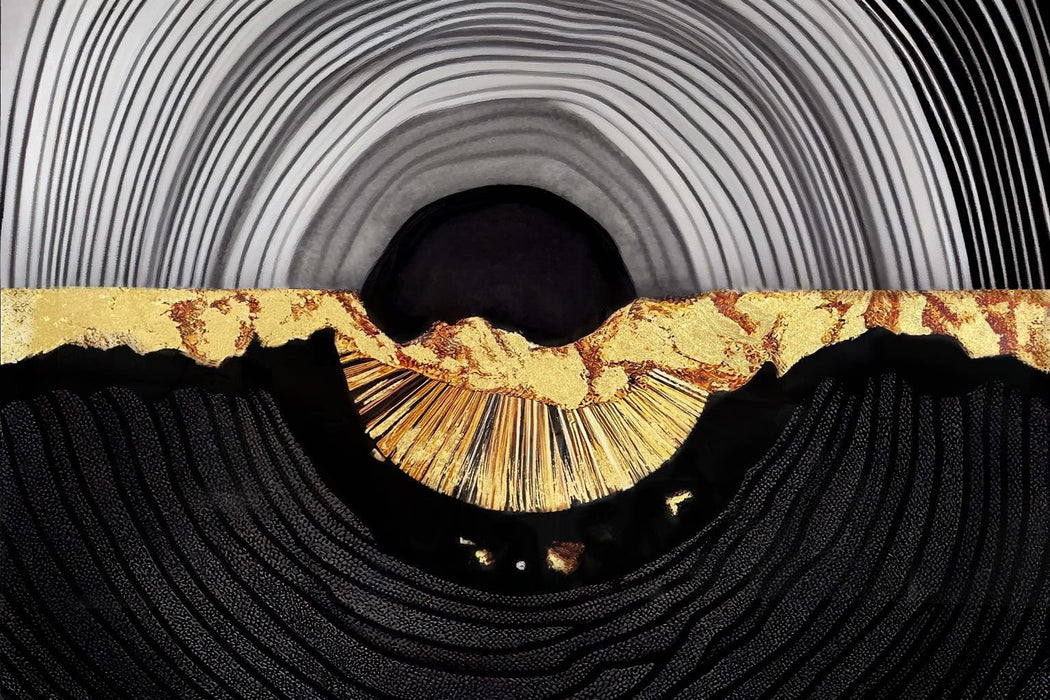 SF1854 Tempered Glass w/ Foil – Abstractl Gold Circle