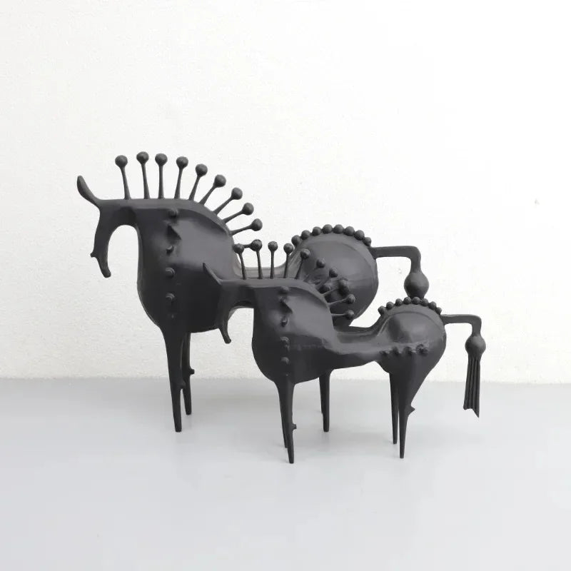 ArtZ® Abstract Horse Metal Sculpture