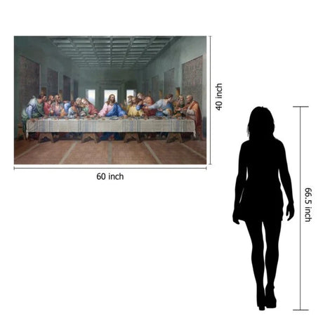 SF1422 - Last Supper Tempered Glass Wall Art - Walo Furniture (Chicago, Illinois)