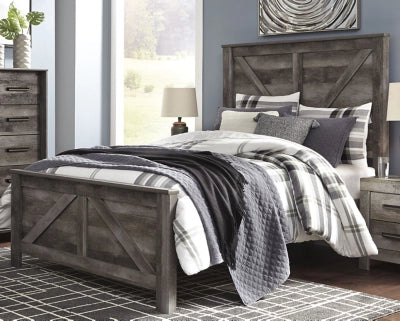 Wynnlow Crossbuck Queen Panel Bed - Walo Furniture (Chicago, Illinois)