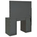 Acena 7 - drawer Vanity Set with Lighting Grey High Gloss - Walo Furniture