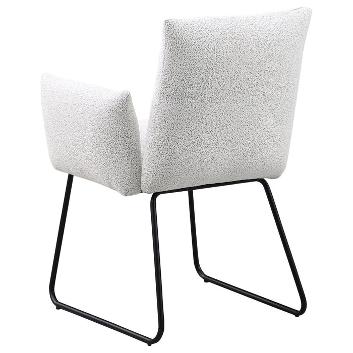 Ackland Upholstered Dining Side Chair Light Grey (Set of 2) - Walo Furniture