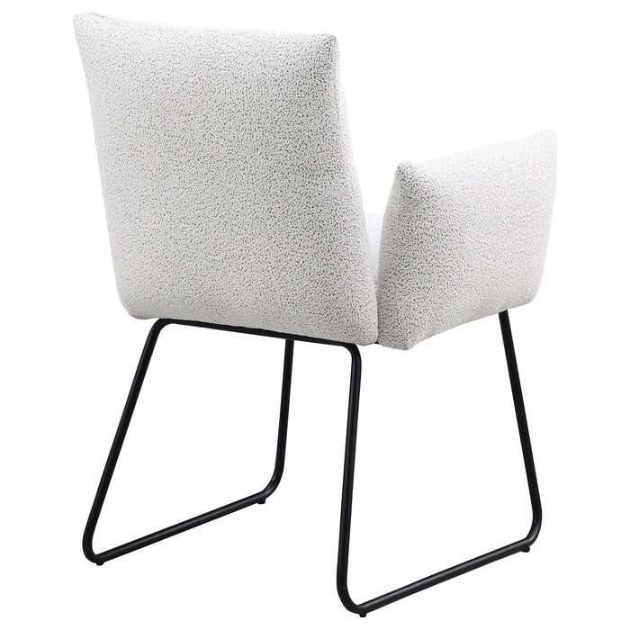 Ackland Upholstered Dining Side Chair Light Grey (Set of 2) - Walo Furniture