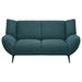 Acton 2 - piece Upholstered Flared Arm Sofa Set Teal Blue - Walo Furniture