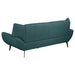 Acton 2 - piece Upholstered Flared Arm Sofa Set Teal Blue - Walo Furniture