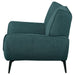 Acton Upholstered Flared Arm Accent Chair Teal Blue - Walo Furniture