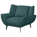 Acton Upholstered Flared Arm Accent Chair Teal Blue - Walo Furniture