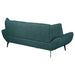 Acton Upholstered Flared Arm Sofa Teal Blue - Walo Furniture