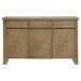 Adina 2 - door 59 - inch Sideboard Server Distressed Light Brown - Walo Furniture