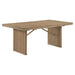 Adina 89 - inch Extension Dining Table Distressed Light Brown - Walo Furniture