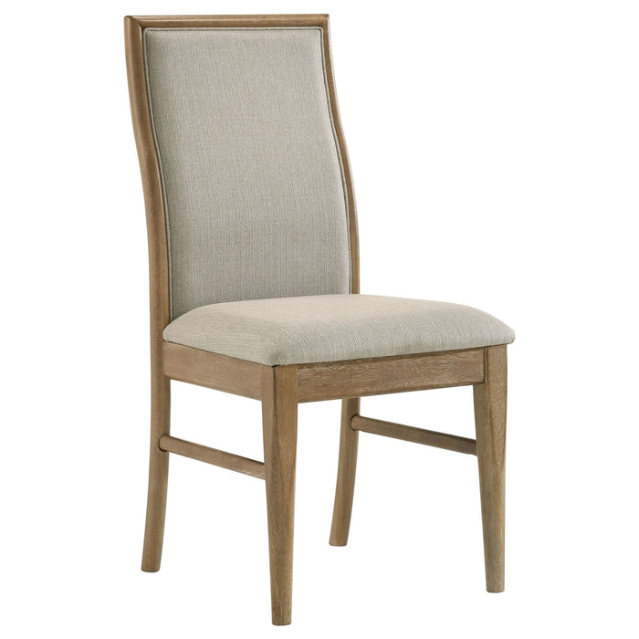 Adina Upholstered Dining Side Chair Barley (Set of 2) - Walo Furniture