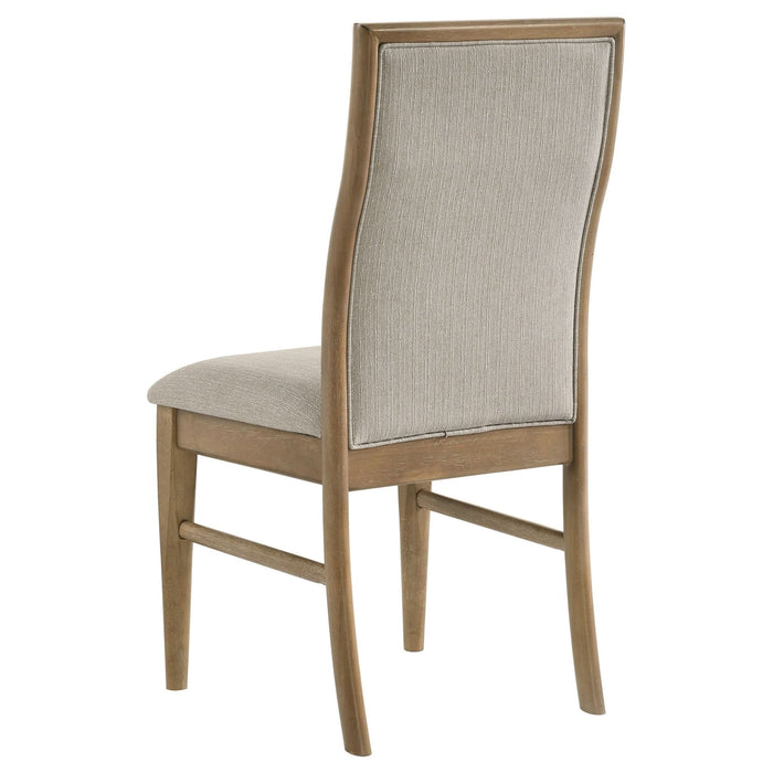 Adina Upholstered Dining Side Chair Barley (Set of 2) - Walo Furniture