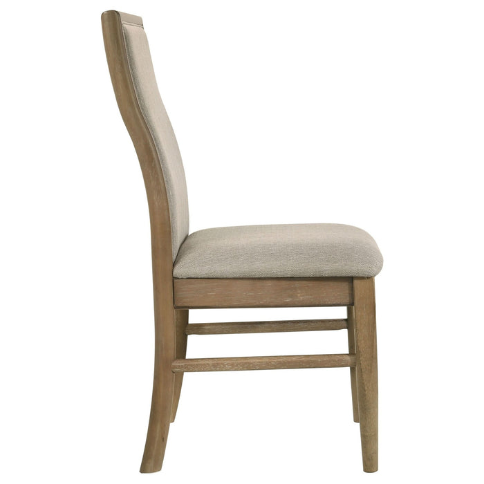 Adina Upholstered Dining Side Chair Barley (Set of 2) - Walo Furniture