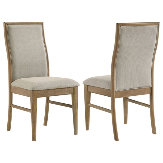 Adina Upholstered Dining Side Chair Barley (Set of 2) - Walo Furniture