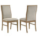 Adina Upholstered Dining Side Chair Barley (Set of 2) - Walo Furniture