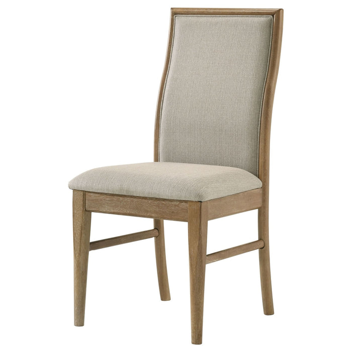 Adina Upholstered Dining Side Chair Barley (Set of 2) - Walo Furniture