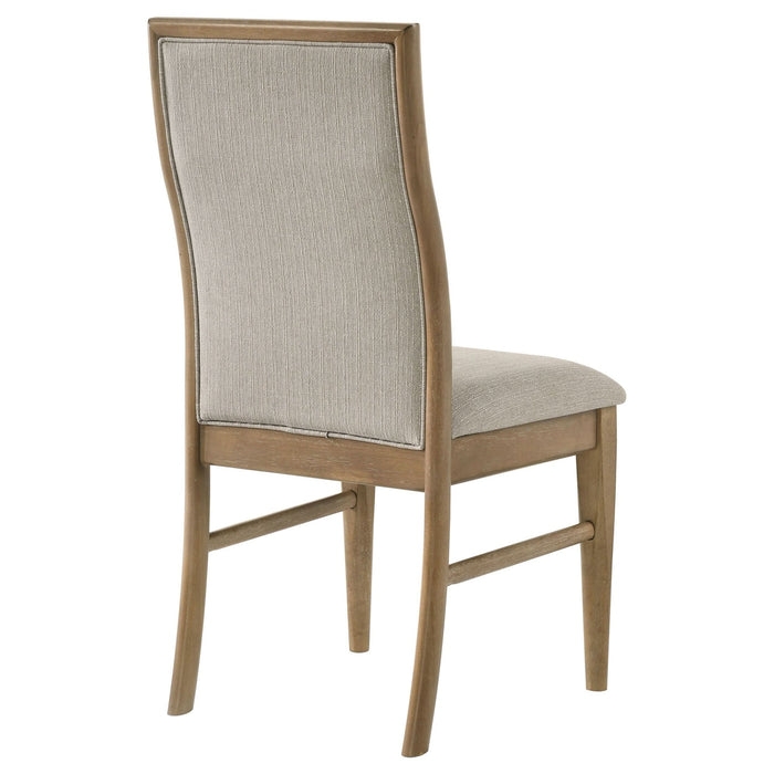 Adina Upholstered Dining Side Chair Barley (Set of 2) - Walo Furniture