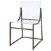 Adino Acrylic Dining Side Chair Black Nickel (Set of 2) - Walo Furniture