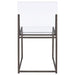 Adino Acrylic Dining Side Chair Black Nickel (Set of 2) - Walo Furniture