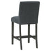 Alba Boucle Upholstered Counter Chair Black (Set of 2) - Walo Furniture