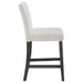 Alba Boucle Upholstered Counter Chair White (Set of 2) - Walo Furniture