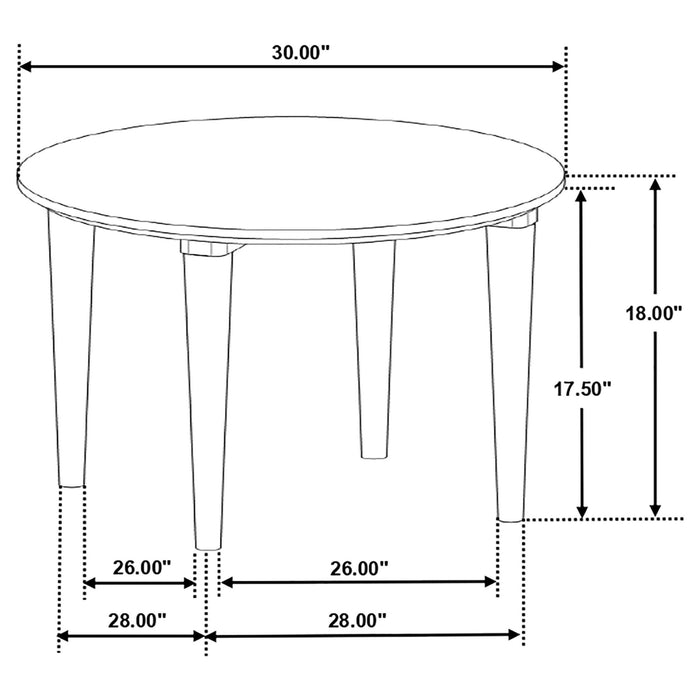 Aldis 2 - piece Coffee and End Table Set White - Walo Furniture