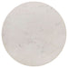 Aldis Round Marble Top Side End Table White and Natural - Walo Furniture