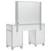 Allora 9 - drawer Vanity Set with Lighting Metallic Silver - Walo Furniture