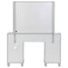 Allora 9 - drawer Vanity Set with Lighting Metallic Silver - Walo Furniture