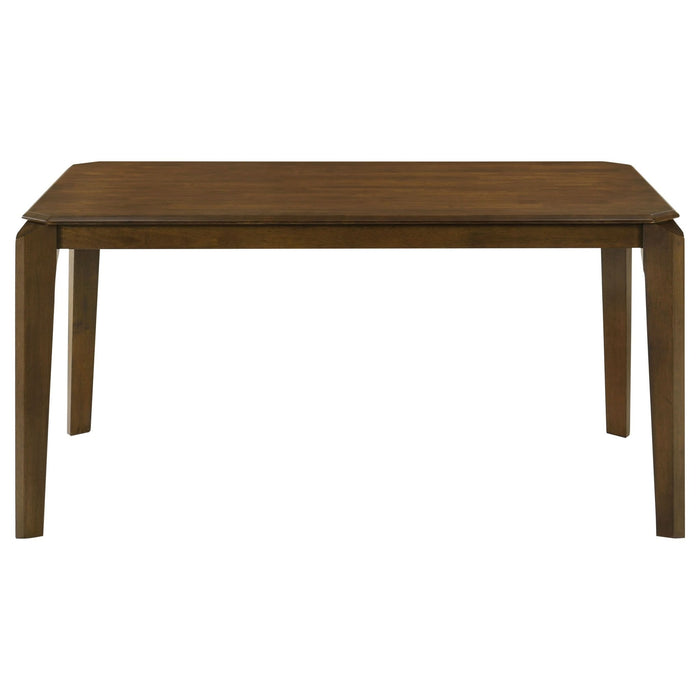 Almonte 59 - inch Rectangular Wood Dining Table Dark Brown - Walo Furniture