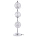 Amberley 33 - inch 3 - light Curvy Metal Table Lamp Silver - Walo Furniture