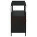 Amherst 2 - door Radio Weave Cane Metal Accent Cabinet Black - Walo Furniture