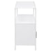 Amherst 2 - door Radio Weave Cane Metal Accent Cabinet White - Walo Furniture