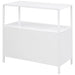 Amherst 2 - door Radio Weave Cane Metal Accent Cabinet White - Walo Furniture