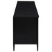 Amherst 4 - door 78 - inch Metal TV Stand Media Console Black - Walo Furniture