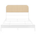 Amherst Radio Weave Rattan Metal Eastern King Bed White - Walo Furniture