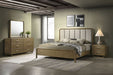 Amsbury 4 - piece Eastern King Bedroom Set Nutmeg - Walo Furniture