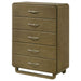 Amsbury 5 - drawer Chest of Drawers Nutmeg - Walo Furniture