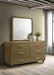 Amsbury 6 - drawer Dresser and Mirror Nutmeg - Walo Furniture