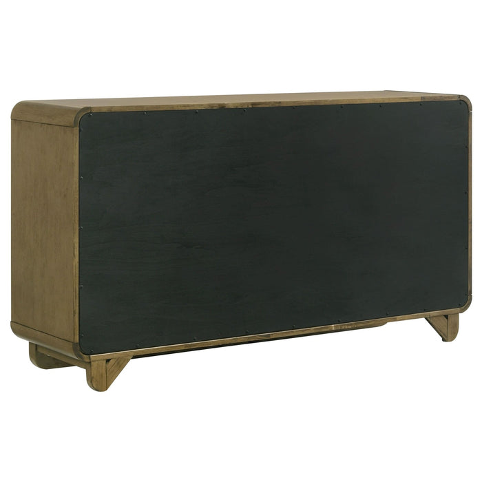 Amsbury 6 - drawer Dresser Cabinet Nutmeg - Walo Furniture