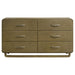 Amsbury 6 - drawer Dresser Cabinet Nutmeg - Walo Furniture