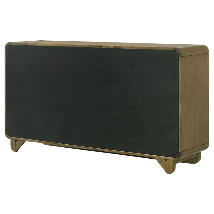 Amsbury 6 - drawer Dresser Cabinet Nutmeg - Walo Furniture